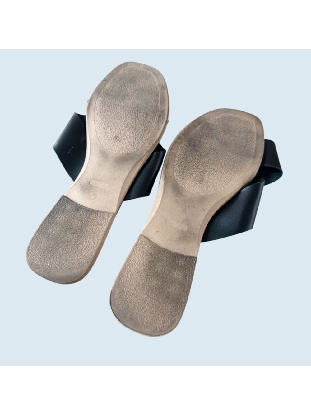 SEYCHELLES Total Relaxation Black Criss Cross Slide Sandals Size 10 - Picture 8 of 8